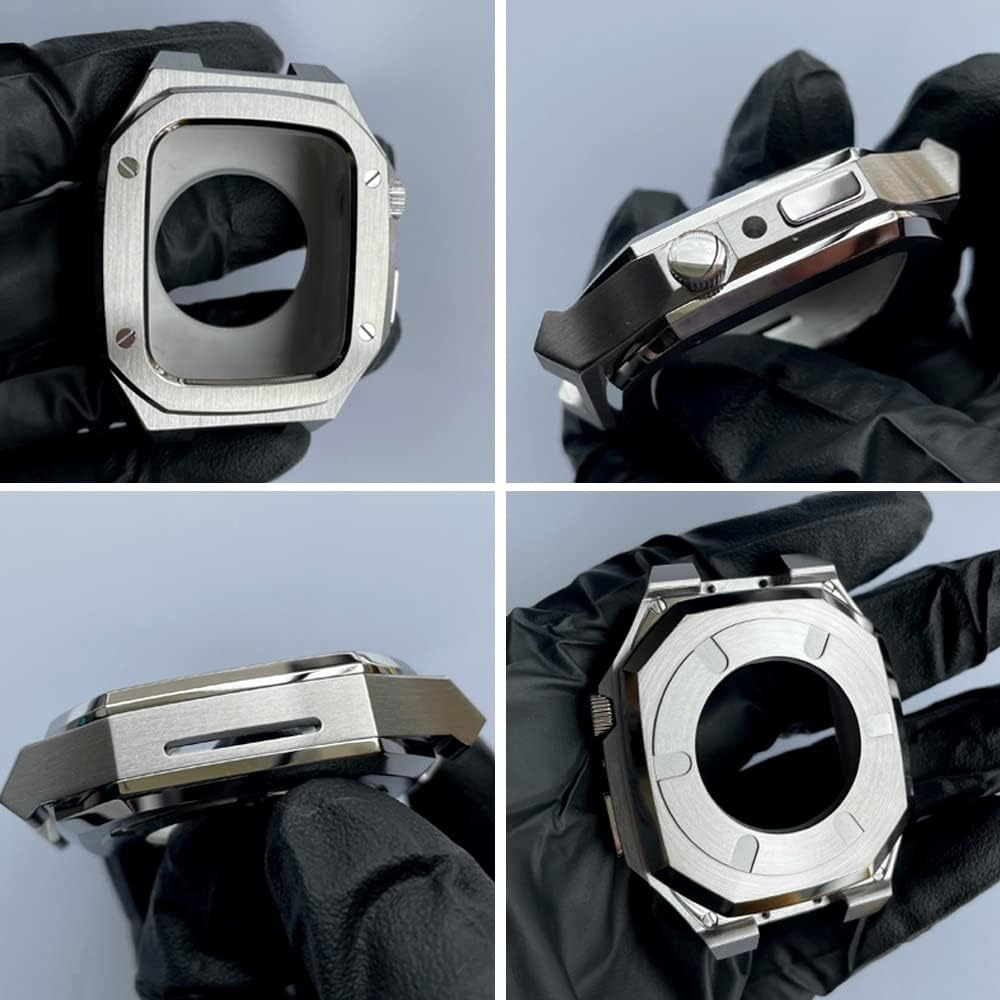 316L ステンレス スチール ベゼル + ストラップ Apple Watch シリーズ